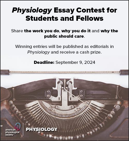 Physiology Essay Contest Ad - 500x550