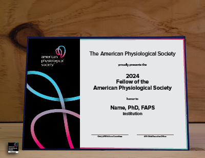 FAPS Certificate and Lapel Pin
